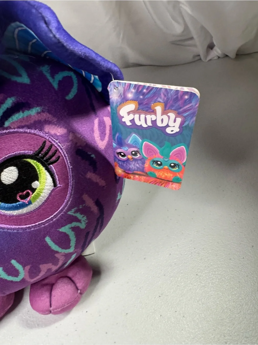 Furby Plush Toy in Purple with Teal Accents